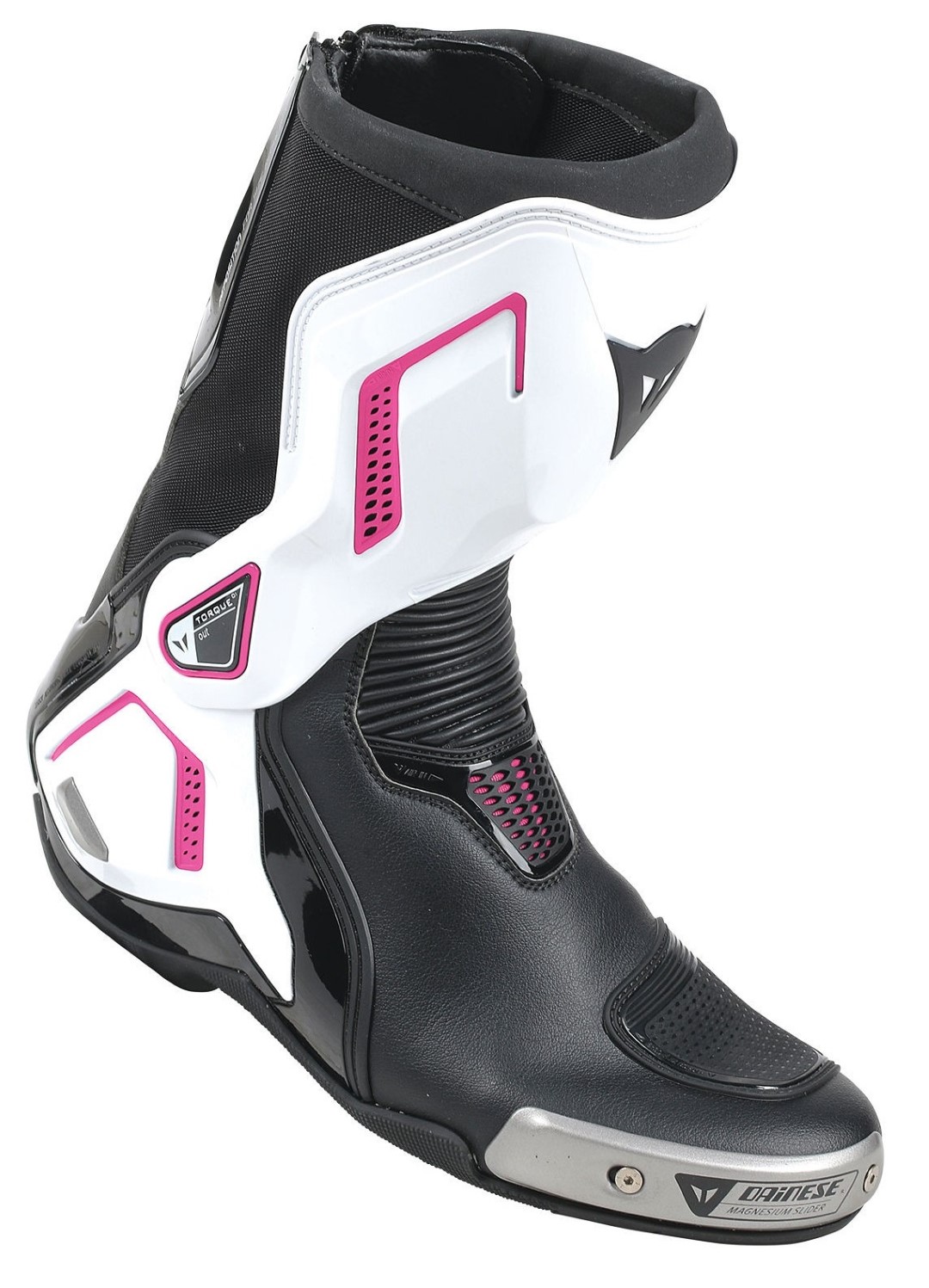 Dainese Stövel Torque D1 Out Svart/Vit/Rosa (Dam)
