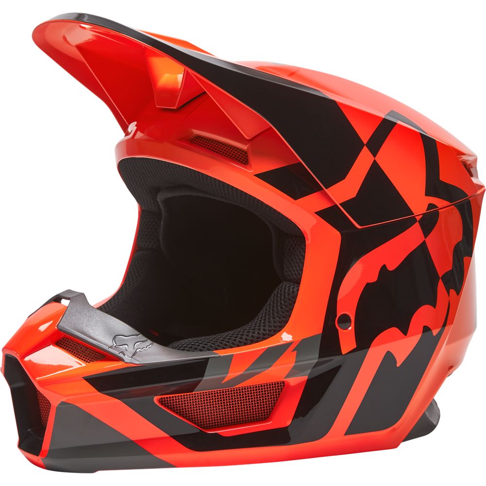 Fox Crosshjälm V1 Lux Orange bild 2