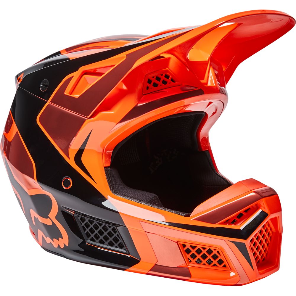 Fox Crosshjälm V3 RS Mirer Orange bild 2