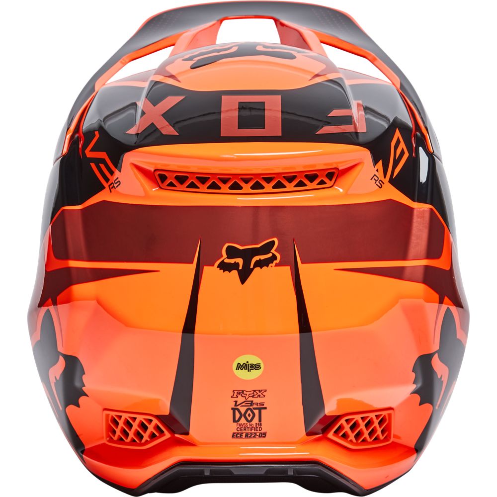 Fox Crosshjälm V3 RS Mirer Orange bild 4