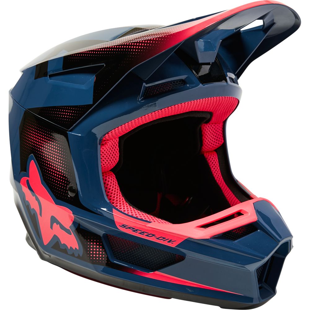 Fox Crosshjälm V2 Dier Indigo/Rosa bild 2