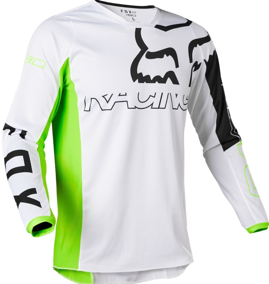 Fox Crosströja 180 Skew Vit/Fluogul bild 2