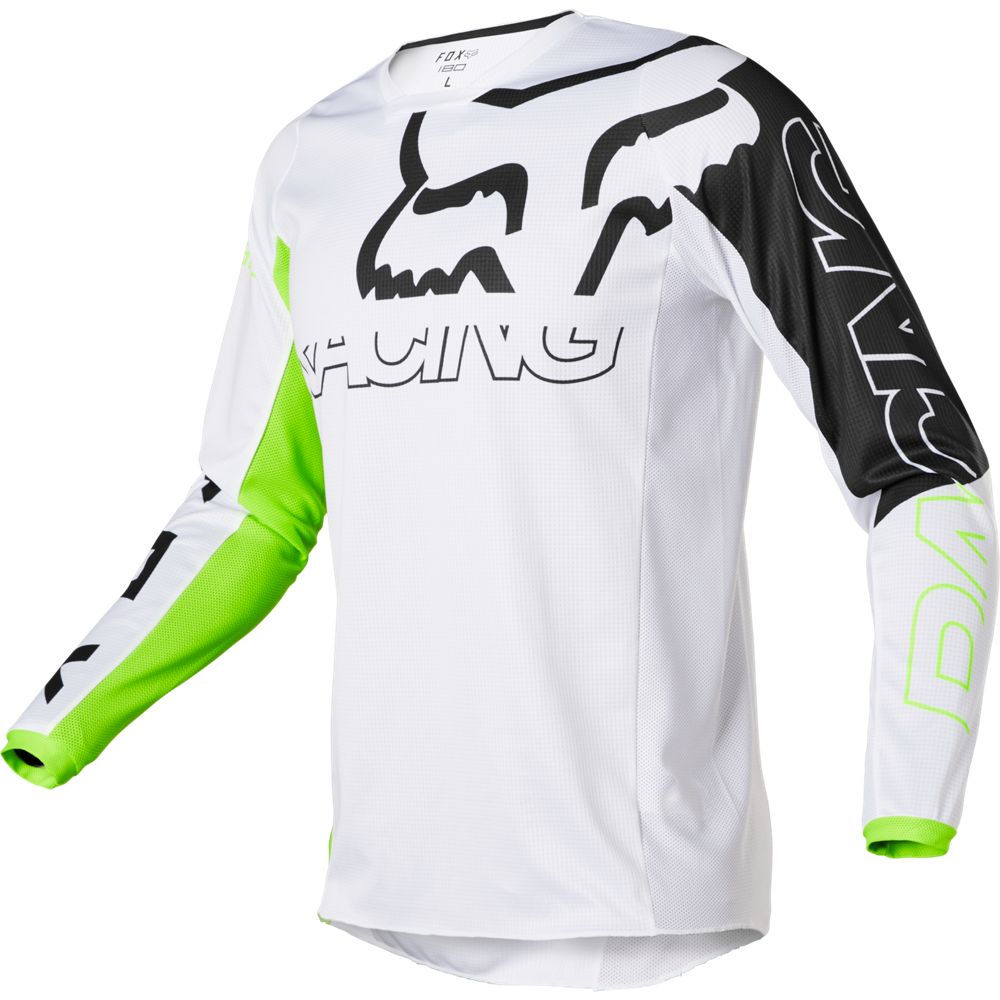 Fox Crosströja 180 Skew Vit/Fluogul