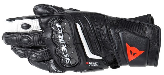 Dainese Skinnhandske Carbon 4 Svart/Vit Lång (Dam)  bild 2