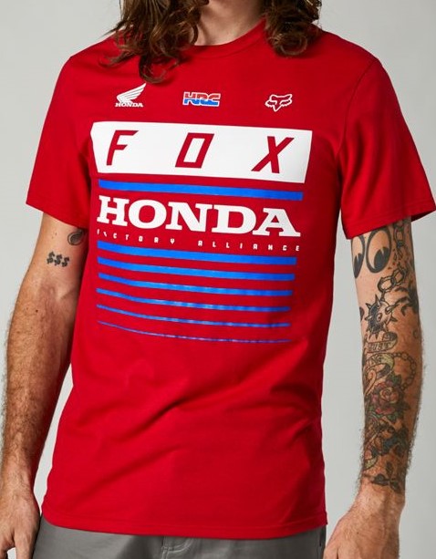 Fox T-Shirt Honda HRC Röd