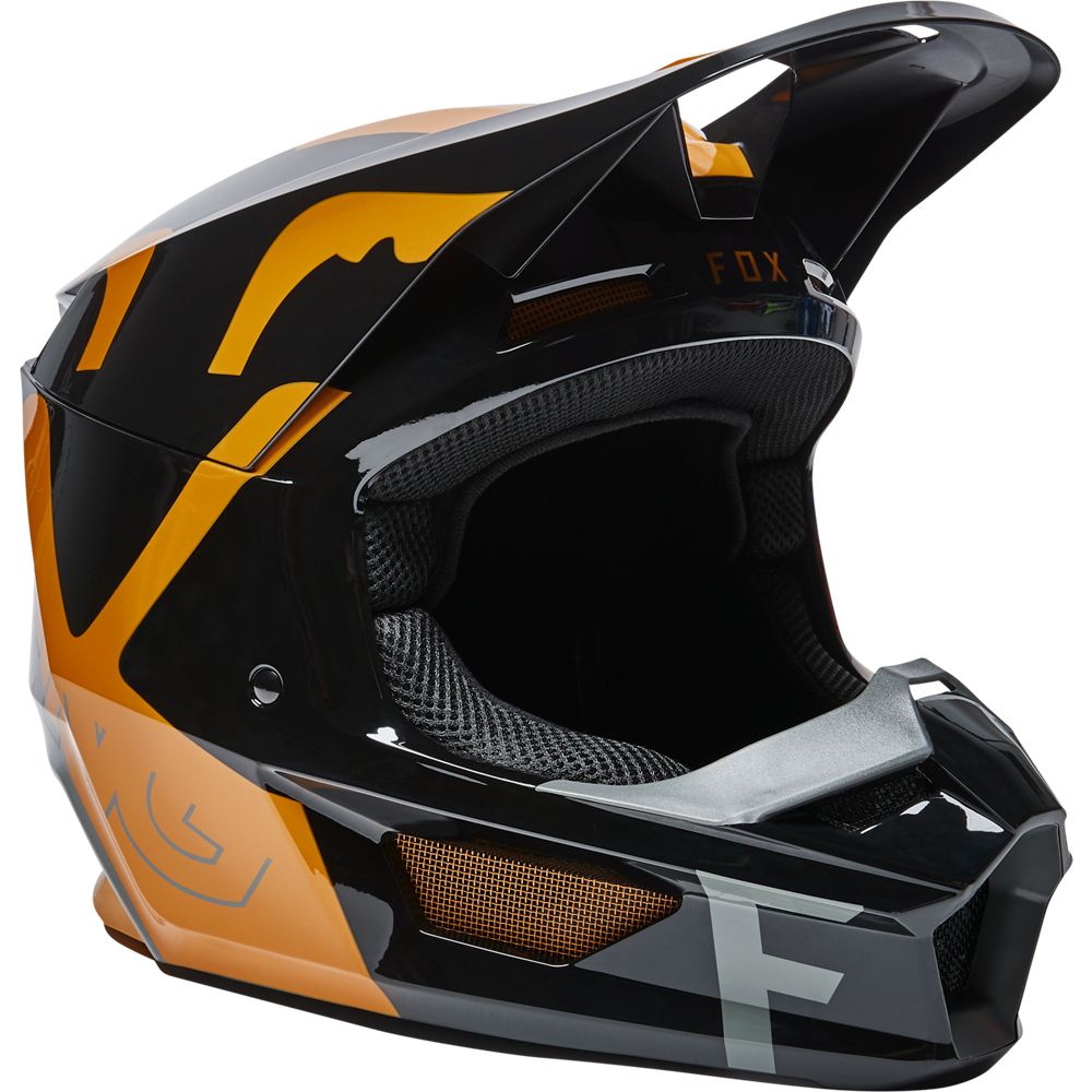 Fox Crosshjälm V1 Skew Svart/Brons (Junior) bild 2