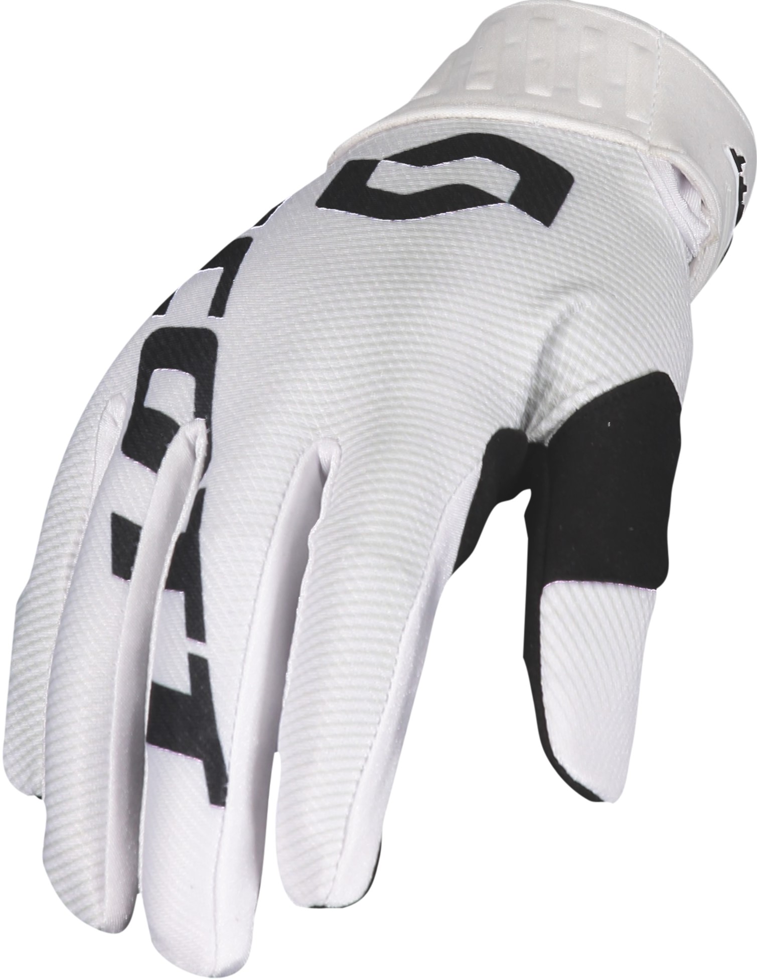 Scott Crosshandskar 450 Fury Vit/Svart