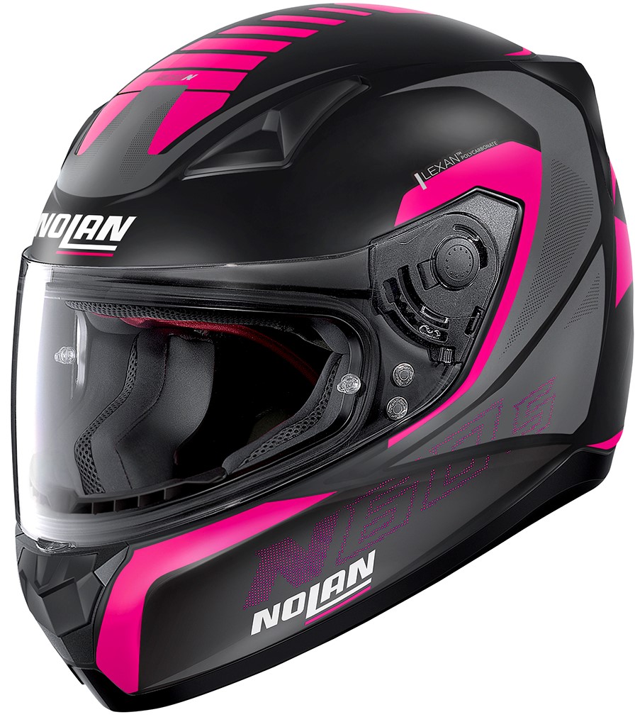 Nolan Hjälm N60-5 Adept Mattsvart/Rosa
