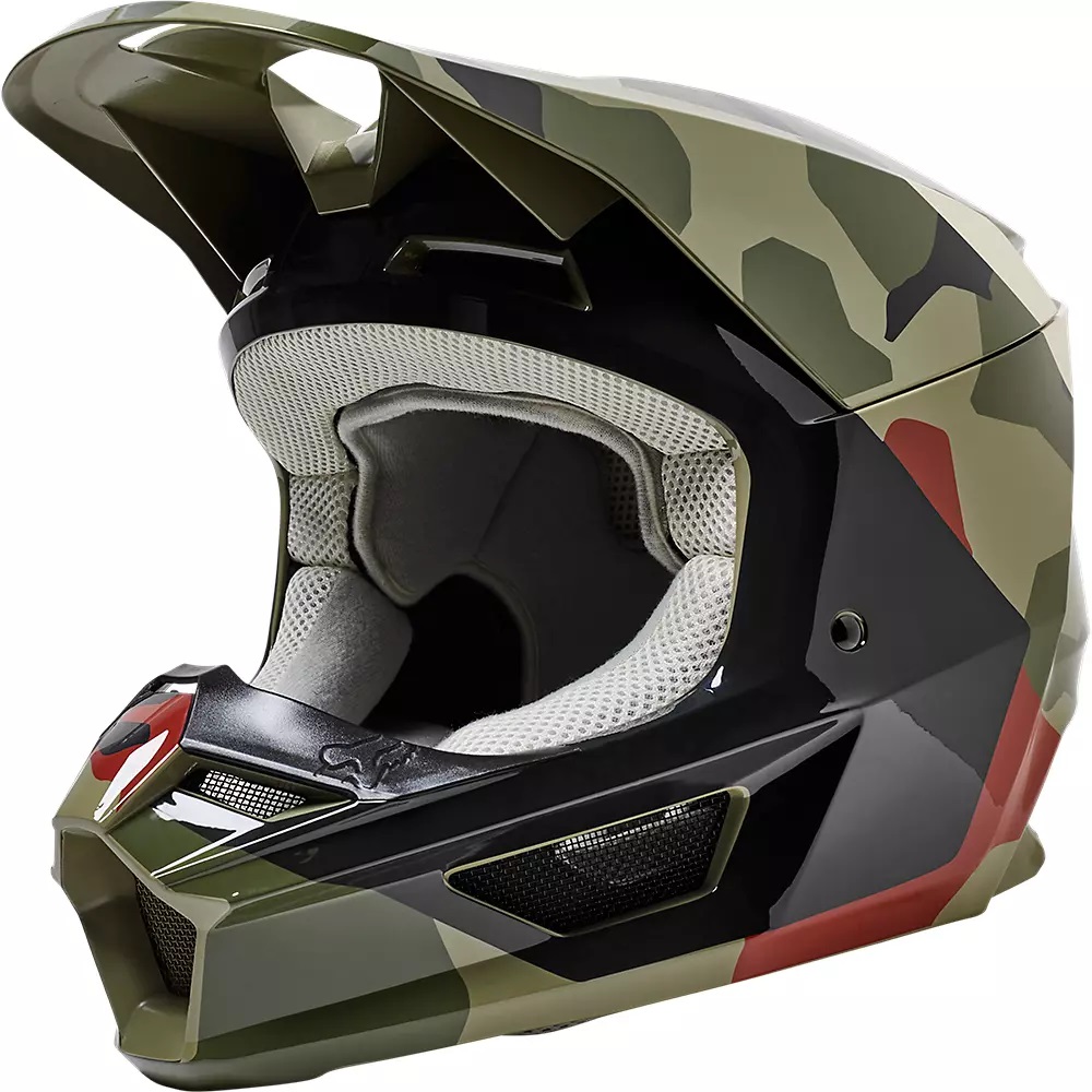Fox Crosshjälm V1 BNKR Grön Camo