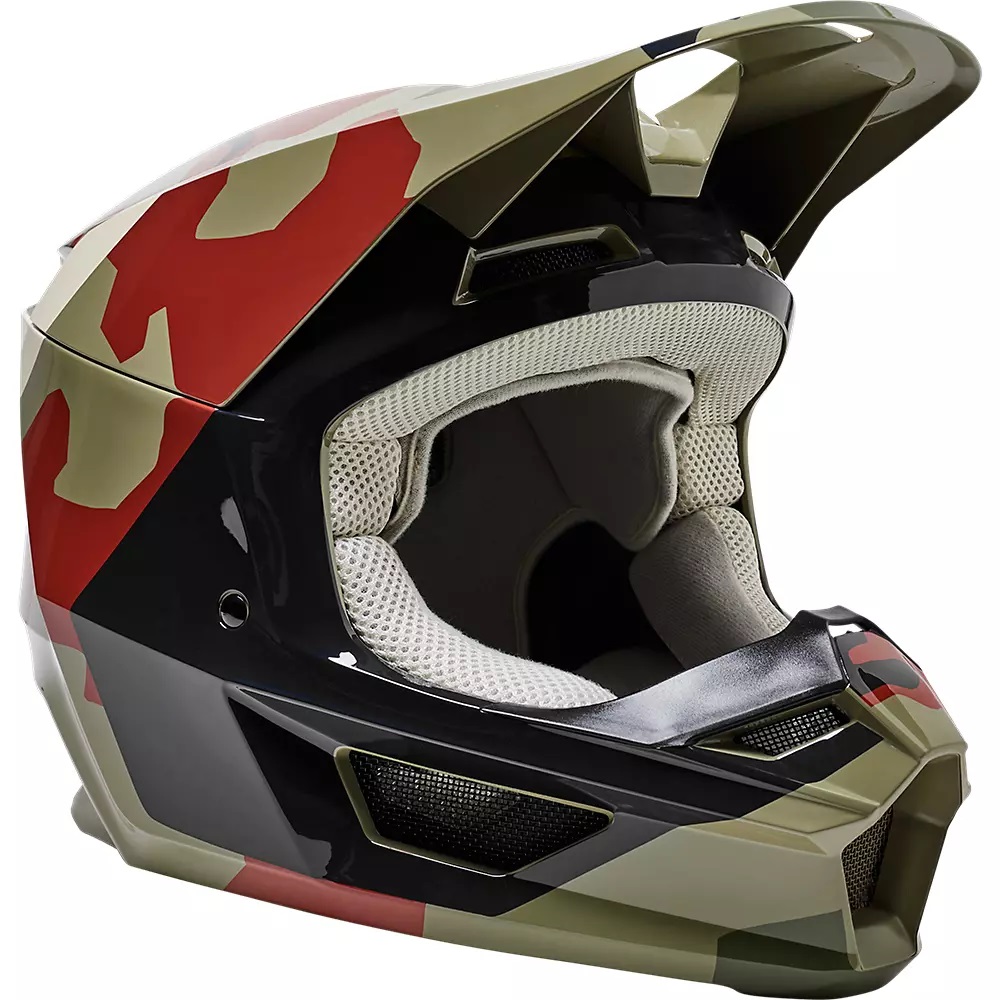 Fox Crosshjälm V1 BNKR Grön Camo bild 2