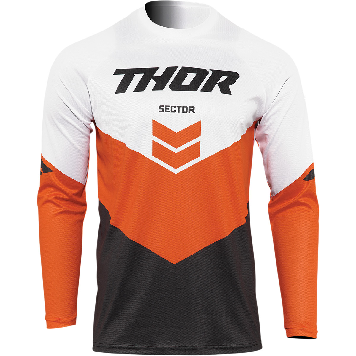Thor Crosströja Sector Chev Vit/Orange