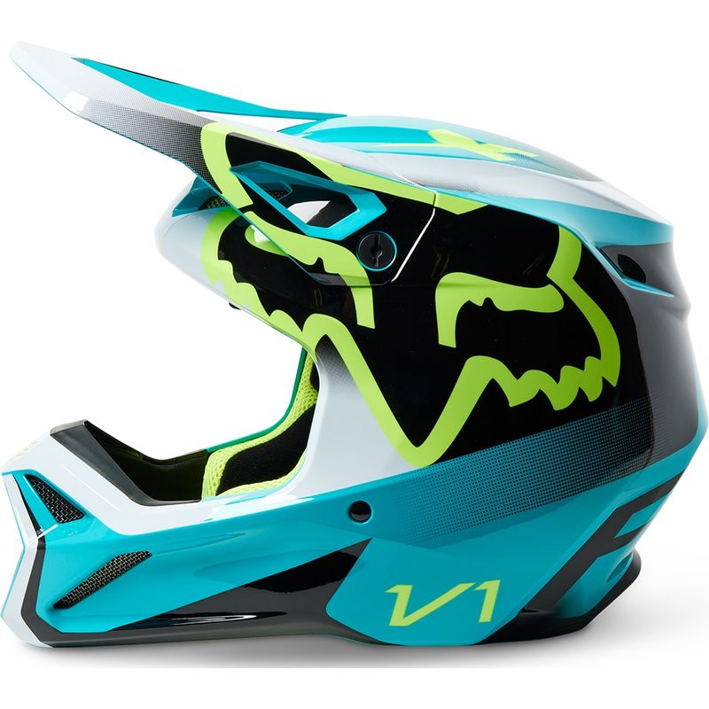 Fox Crosshjälm V1 LEED Teal (Junior) bild 2