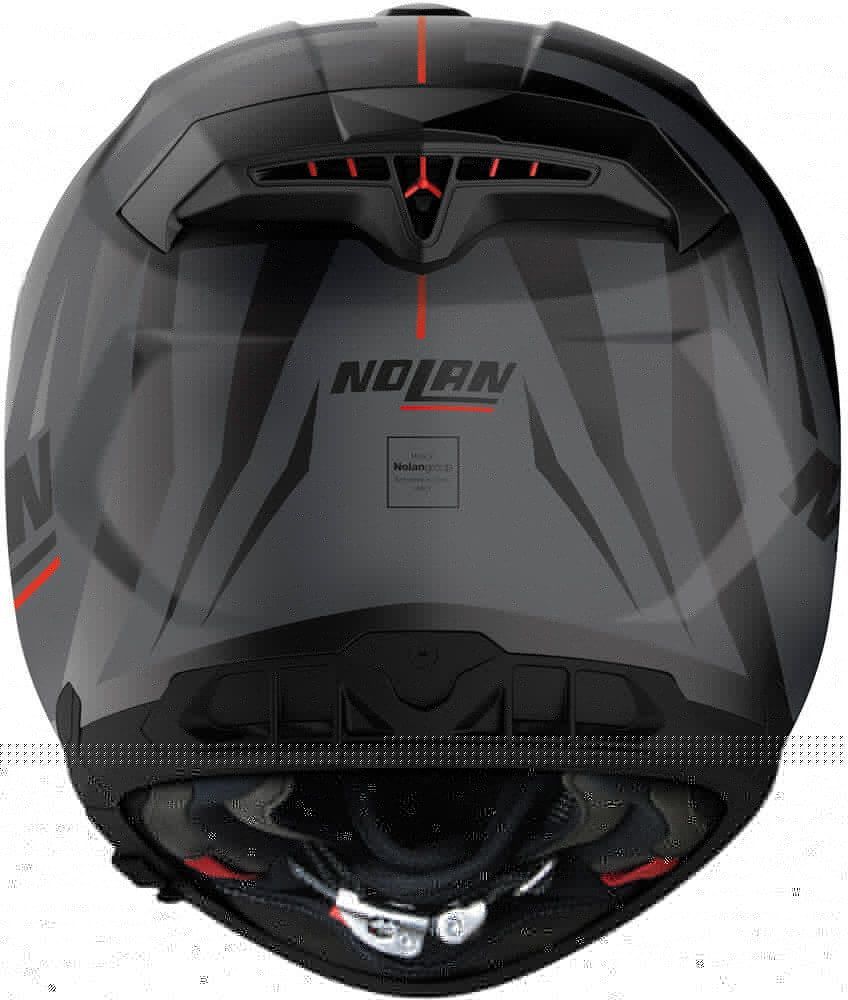Nolan Hjälm N80-8 Kosmos N-Com Mattsvart/Grå/Röd bild 2