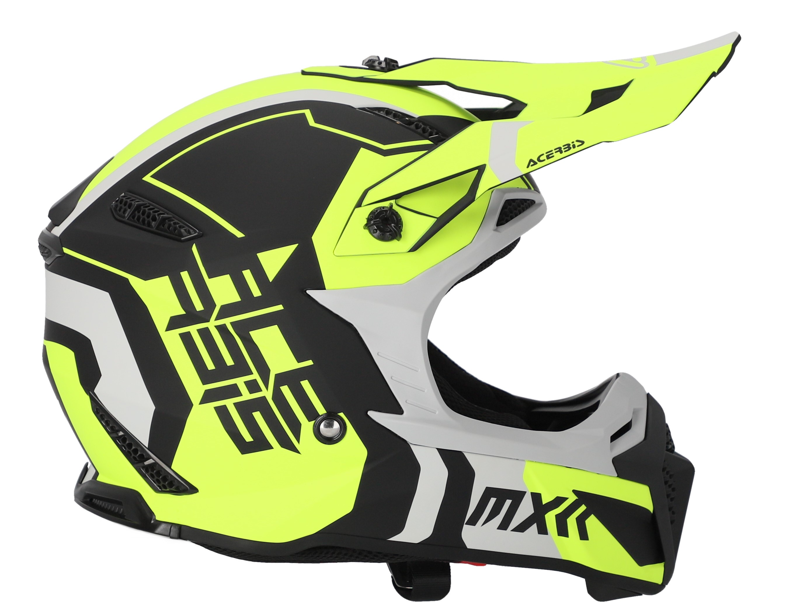 Acerbis Crosshjälm Profile 5 Mattsvart/Fluogul bild 2