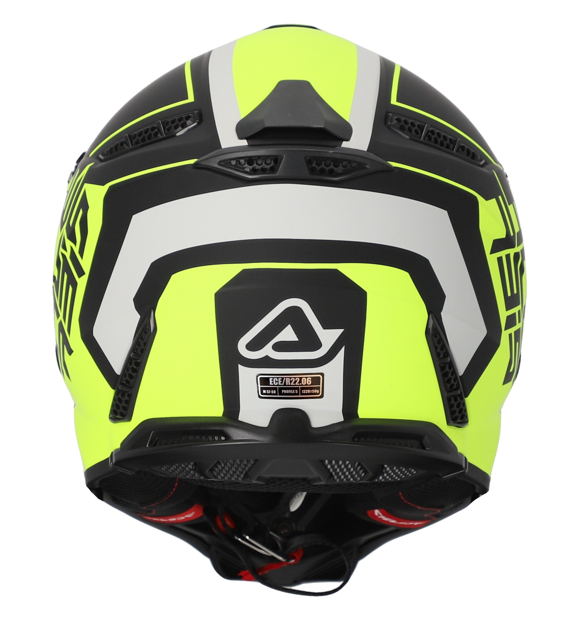 Acerbis Crosshjälm Profile 5 Mattsvart/Fluogul bild 4