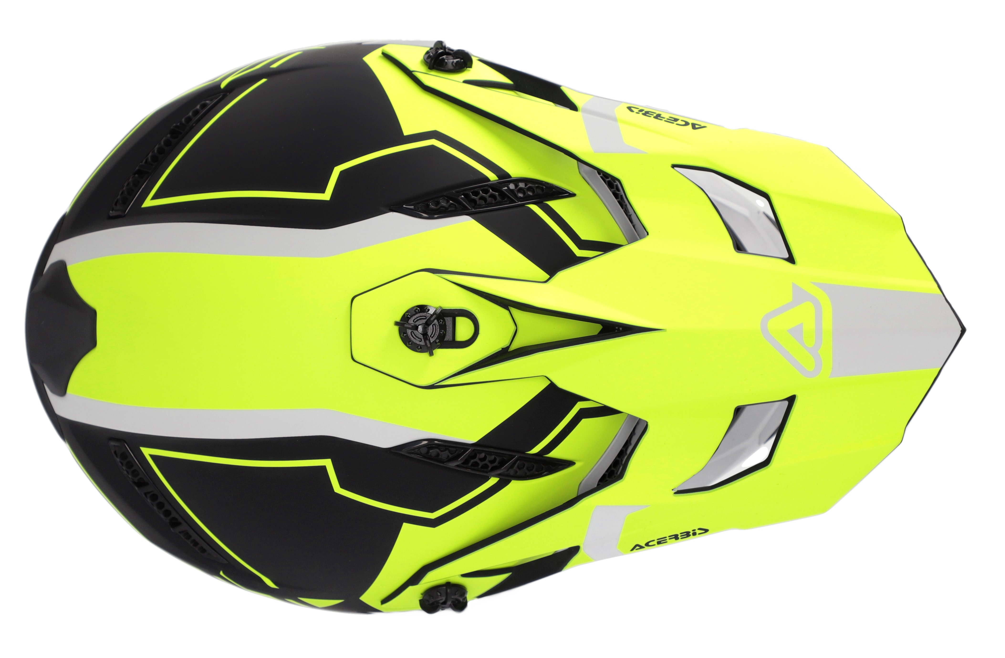 Acerbis Crosshjälm Profile 5 Mattsvart/Fluogul bild 5