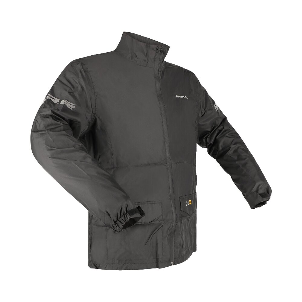 Richa Regnjacka Monsoon Svart/Fluogul