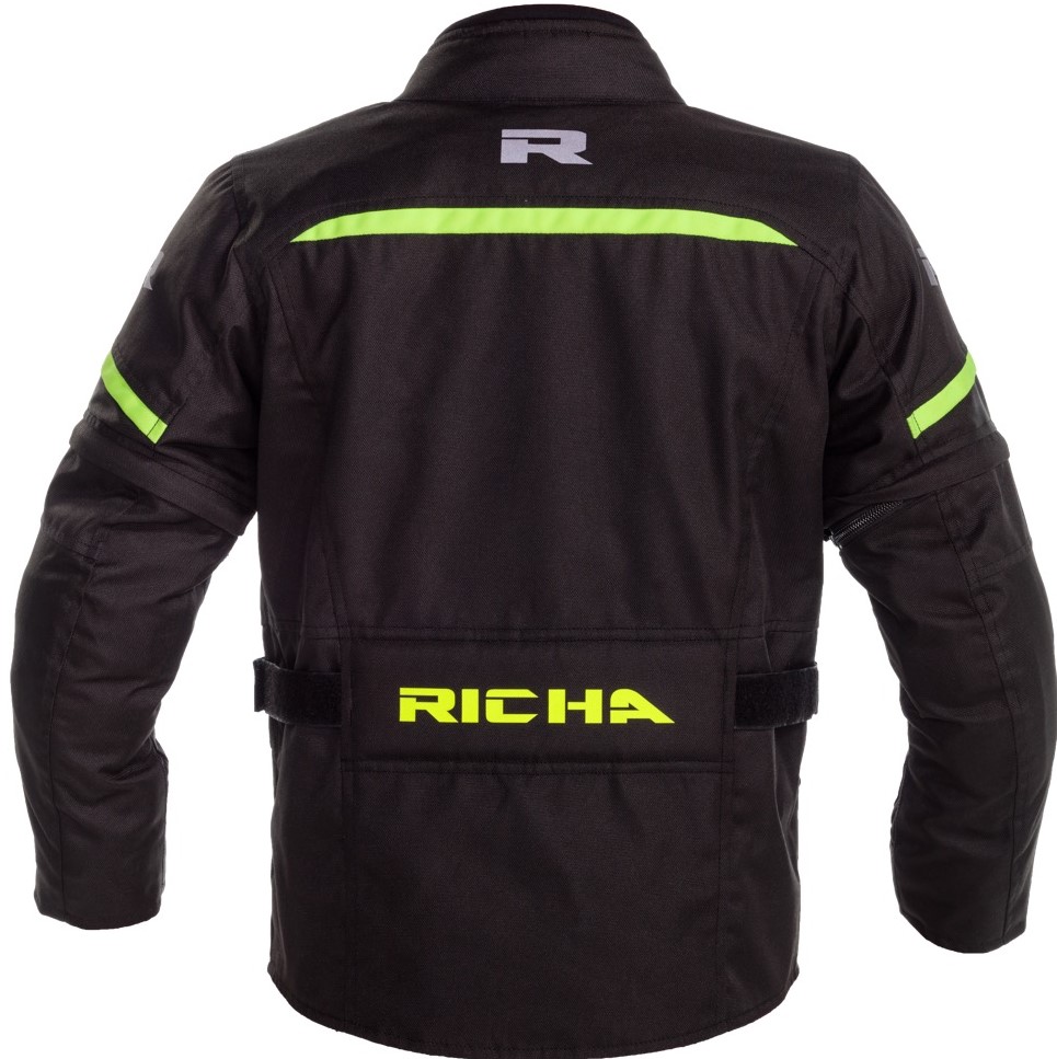 Richa Allvädersjacka Tipo Svart/Fluogul (Junior) bild 2