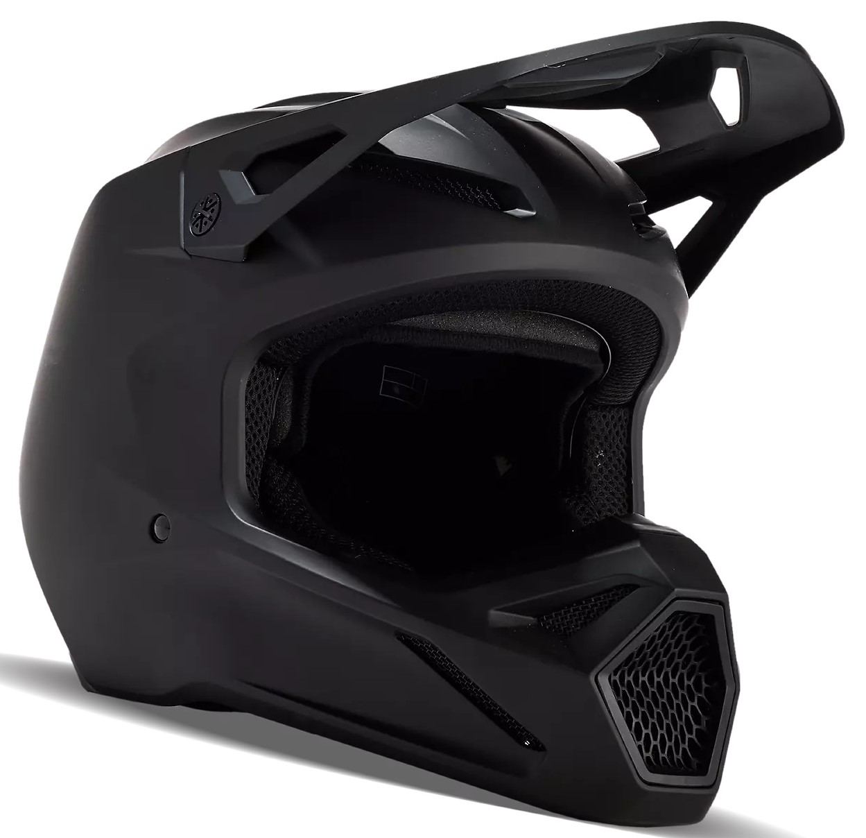Fox Crosshjälm V1 Mattsvart (Junior)