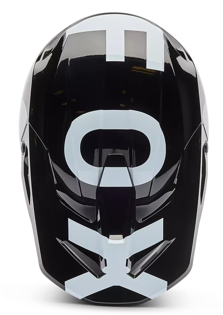 Fox Crosshjälm V1 Shield Svart/Vit (Junior) bild 2