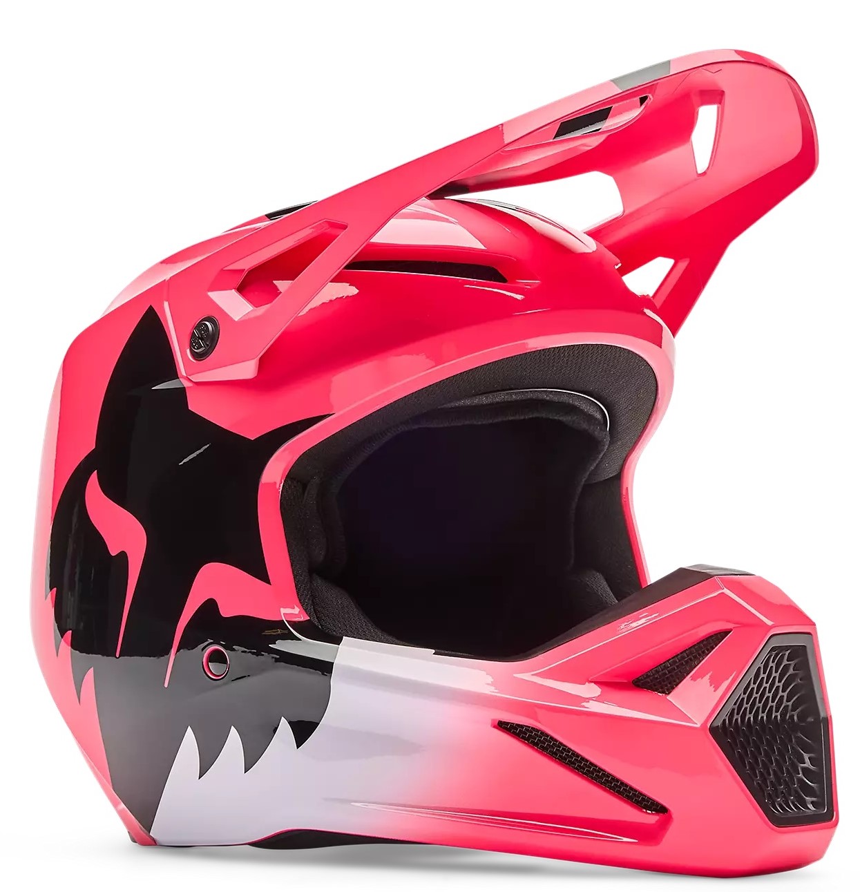 Fox Crosshjälm V1 Shield Rosa (Junior)