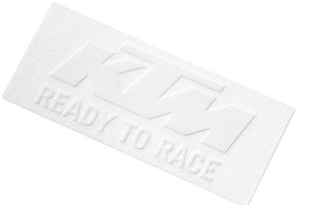KTM Dekal Vit (8,4x3,4cm) bild 2