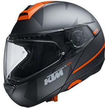 KTM Hjälm Öppningsbar C4 PRO Svart/Orange