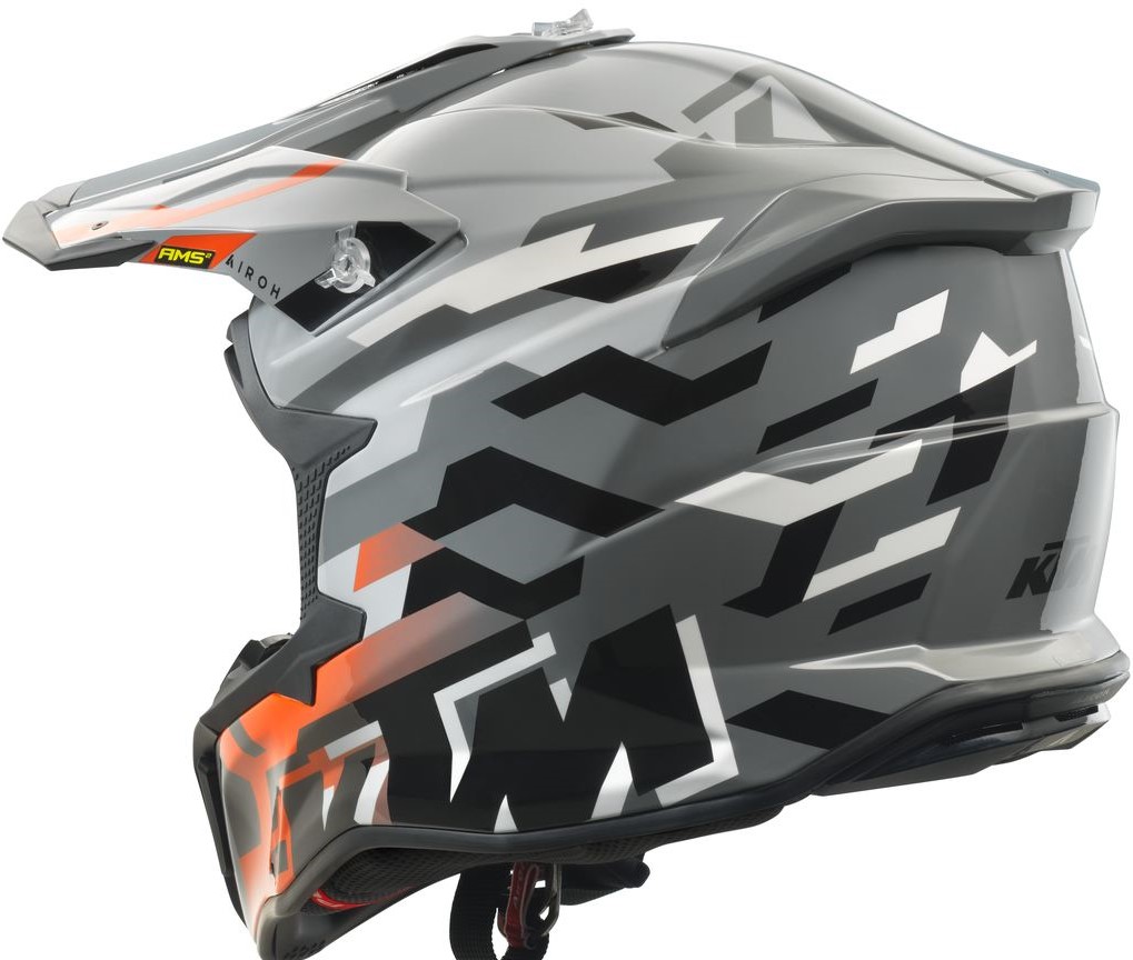 KTM Crosshjälm Strycker Grå (Matt) bild 2