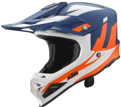 KTM Crosshjälm Dynamic FX V2 Mattblå (Junior)