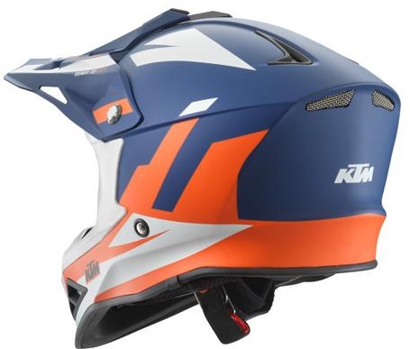 KTM Crosshjälm Dynamic FX V2 Mattblå (Junior) bild 2