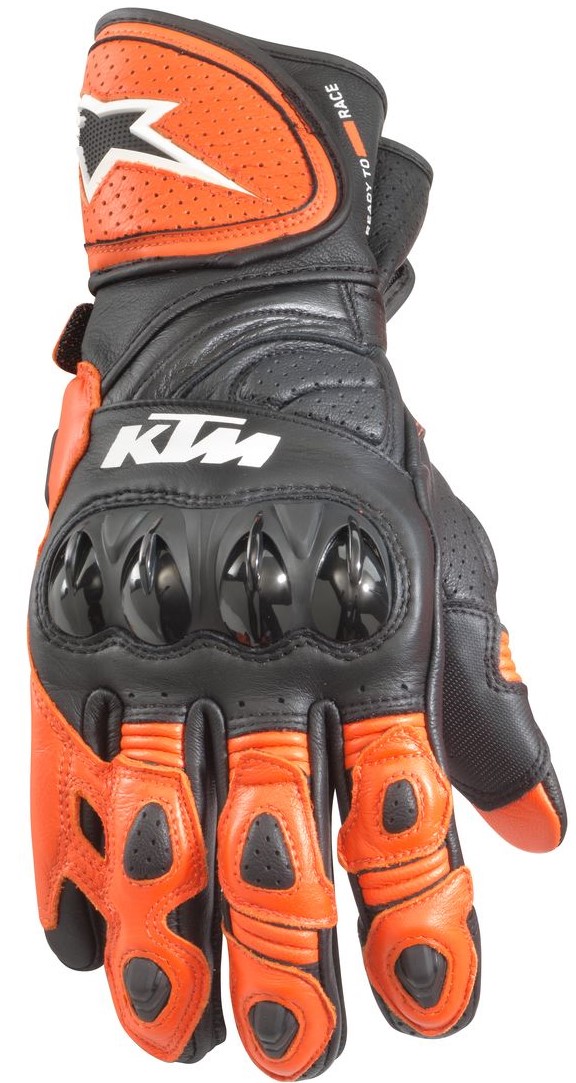 KTM Skinnhandske GP Plus R V2 Svart/Orange bild 2