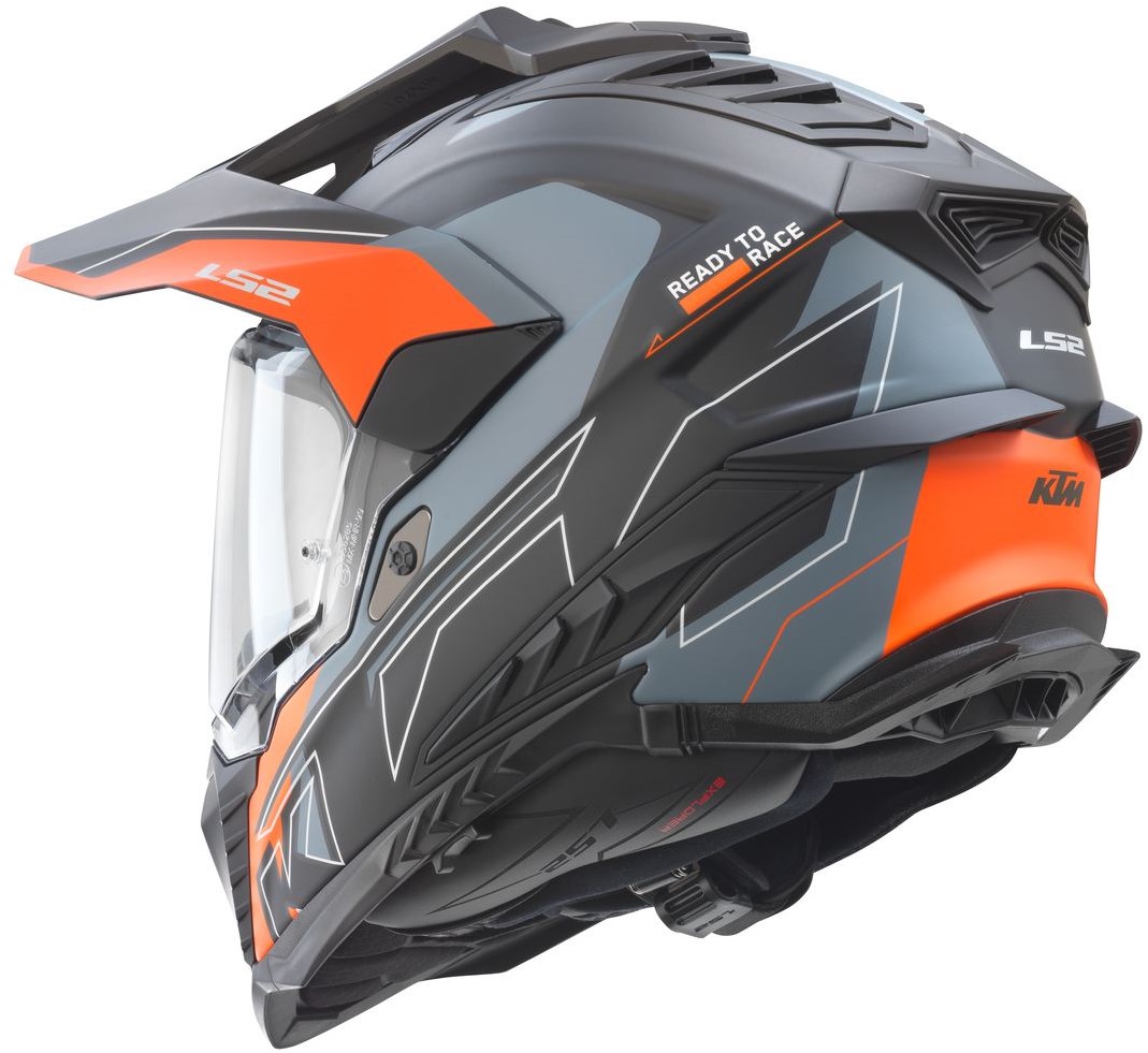 KTM Hybridhjälm Explorer Mattsvart/Orange bild 2