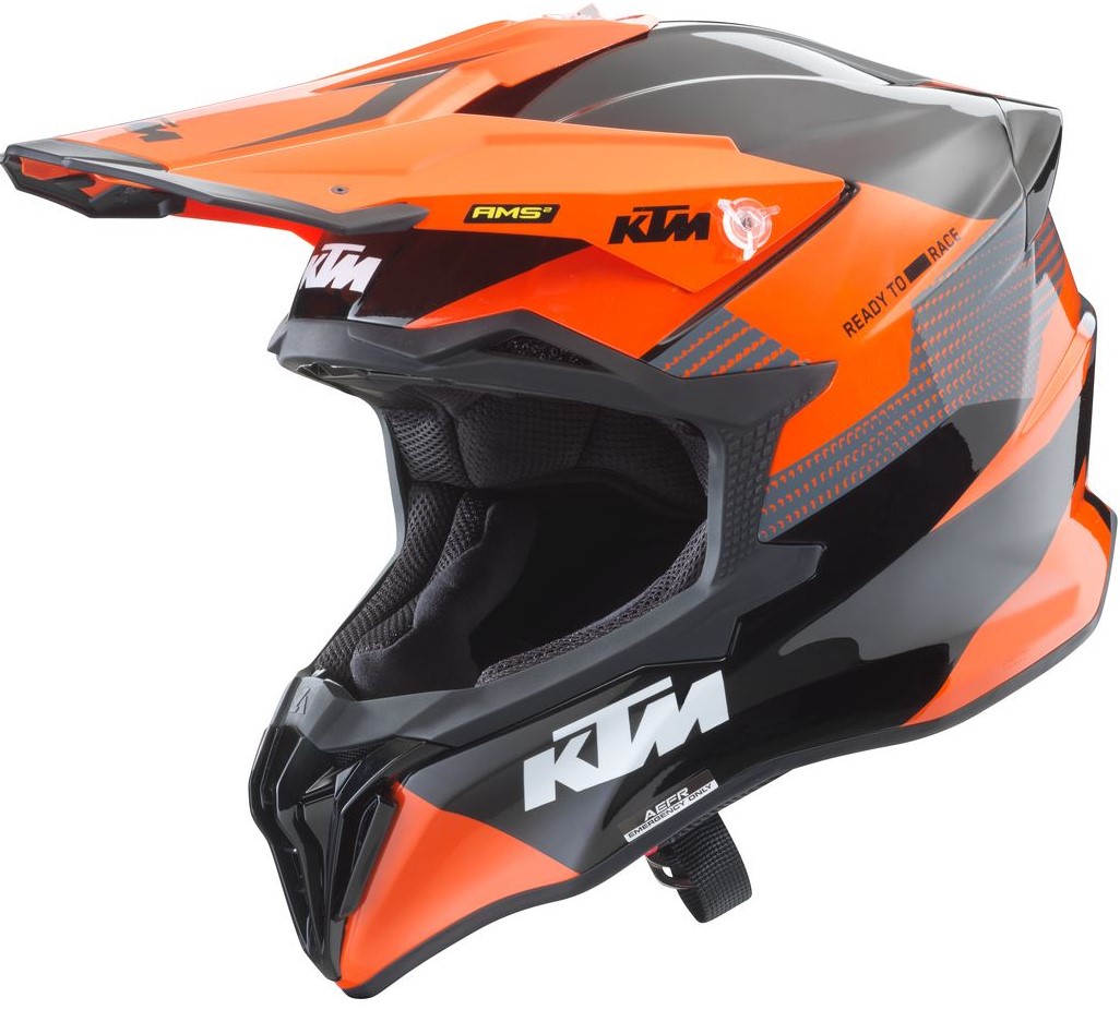 KTM Crosshjälm Strycker Grå/Orange