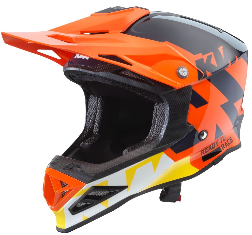 KTM Crosshjälm Dynamic FX Orange/Blå (Junior)