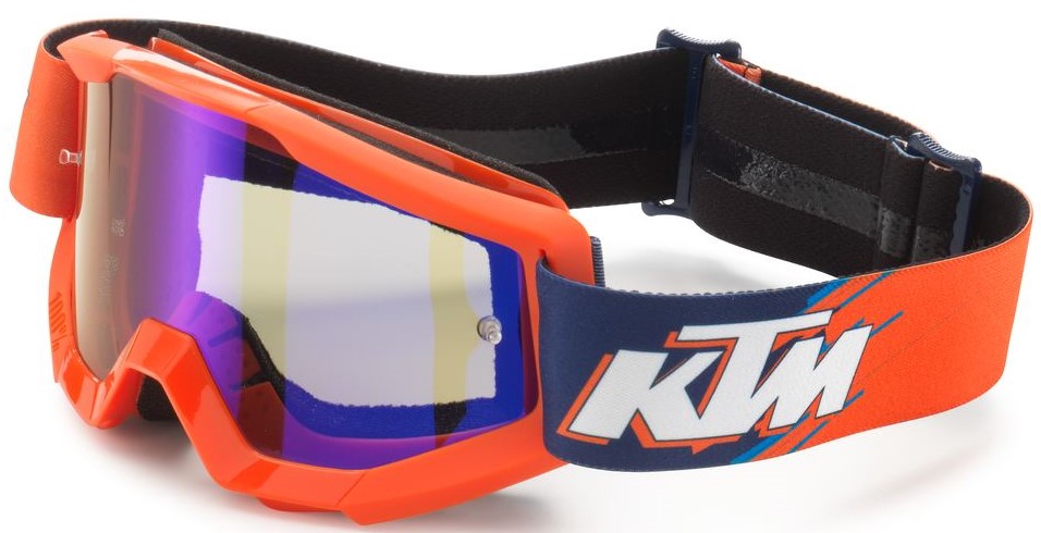 KTM Crossglasögon Strata 2 Orange/Blå (Junior) - Blåspegel