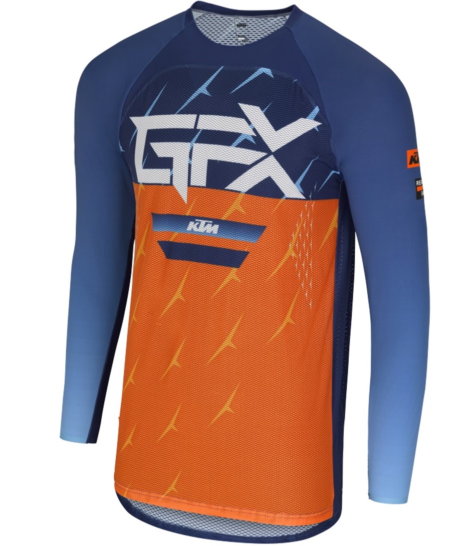KTM Crosströja Gravity-FX AIR Orange/Blå