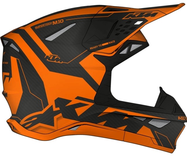 KTM Crosshjälm S-M10 Svart/Orange