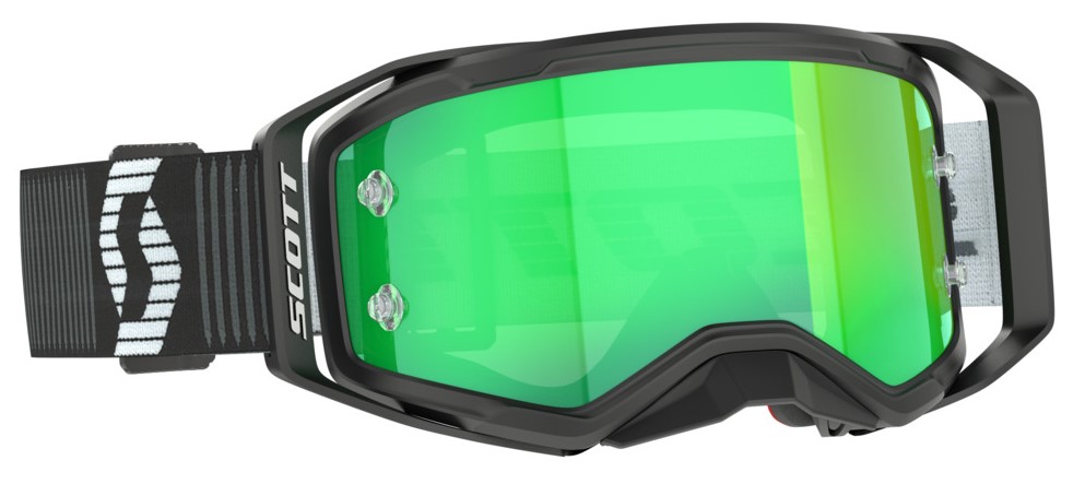 Scott Crossglasögon Prospect 2.0 Svart/Vit - Grönt spegelglas