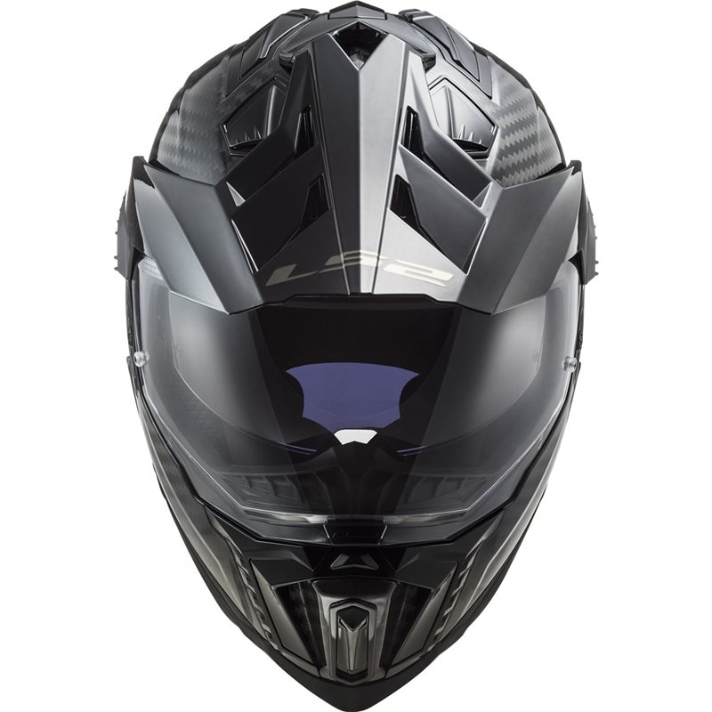 LS2 Hjälm MX701 Explorer Carbon Svart bild 4