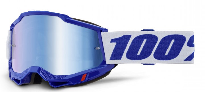 100% Crossglasögon Accuri 2 Blå/Vit - Blå Spegelglas