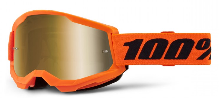 100% Crossglasögon Strata 2 Junior Orange - Guldspegel