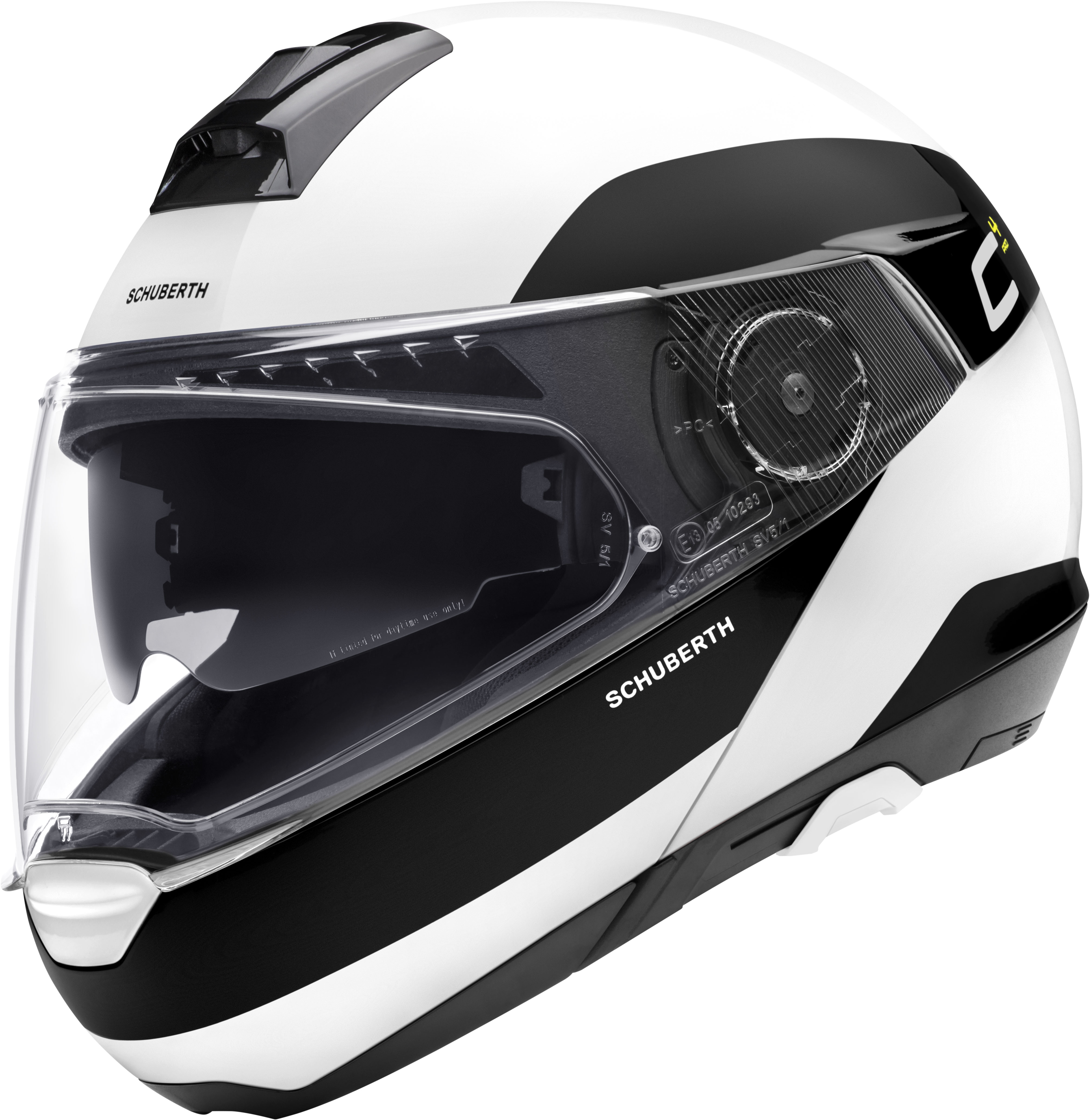Schuberth Hjälm Öppningsbar C4 PRO Fragment Vit
