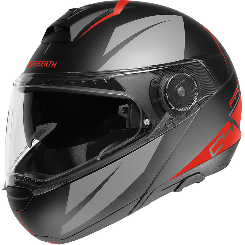 Schuberth Hjälm Öppningsbar C4 PRO Marek Röd Matt