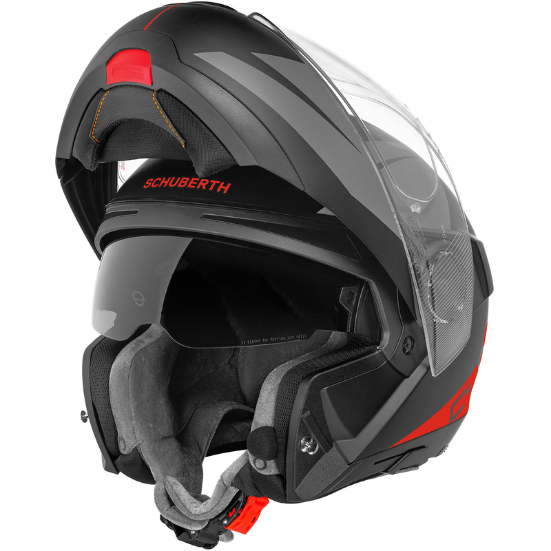 Schuberth Hjälm Öppningsbar C4 PRO Marek Röd Matt bild 2