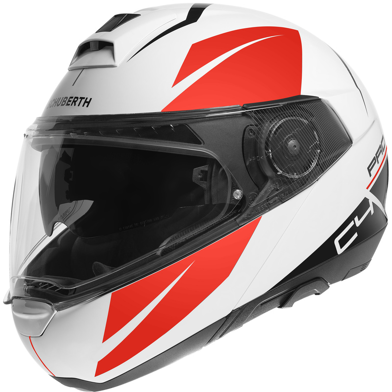 Schuberth Hjälm Öppningsbar C4 PRO Marek Vit/Röd