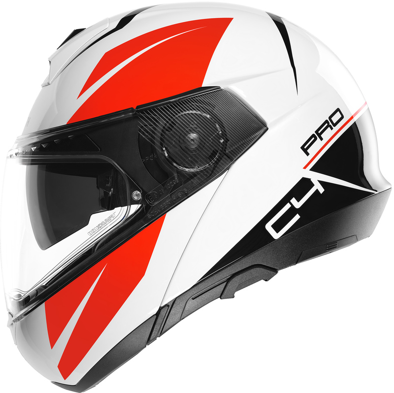 Schuberth Hjälm Öppningsbar C4 PRO Marek Vit/Röd bild 2