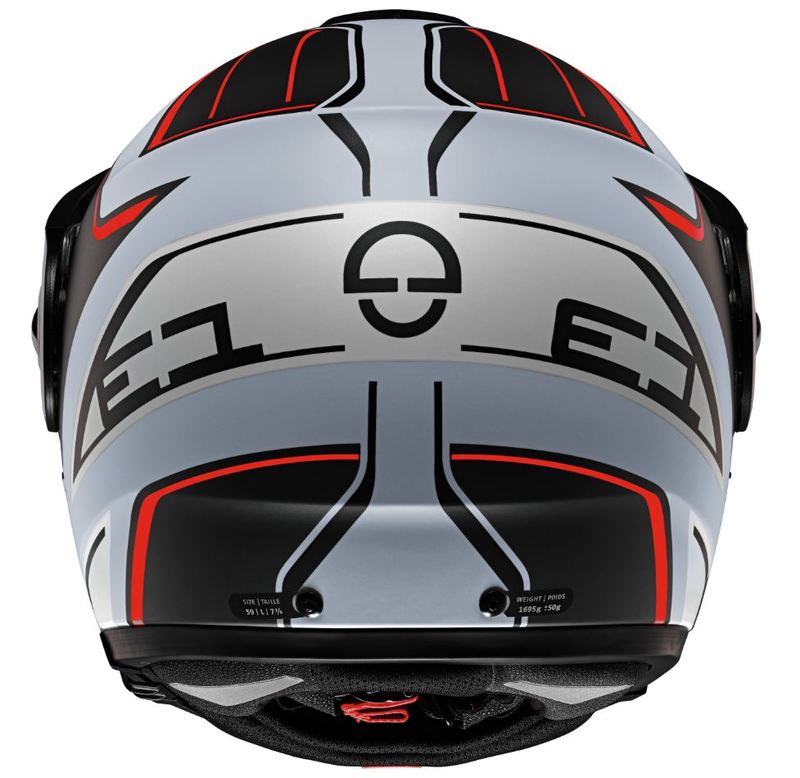 Schuberth Hybridhjälm Öppningsbar E1 Endurance Mattgrå/Röd bild 3