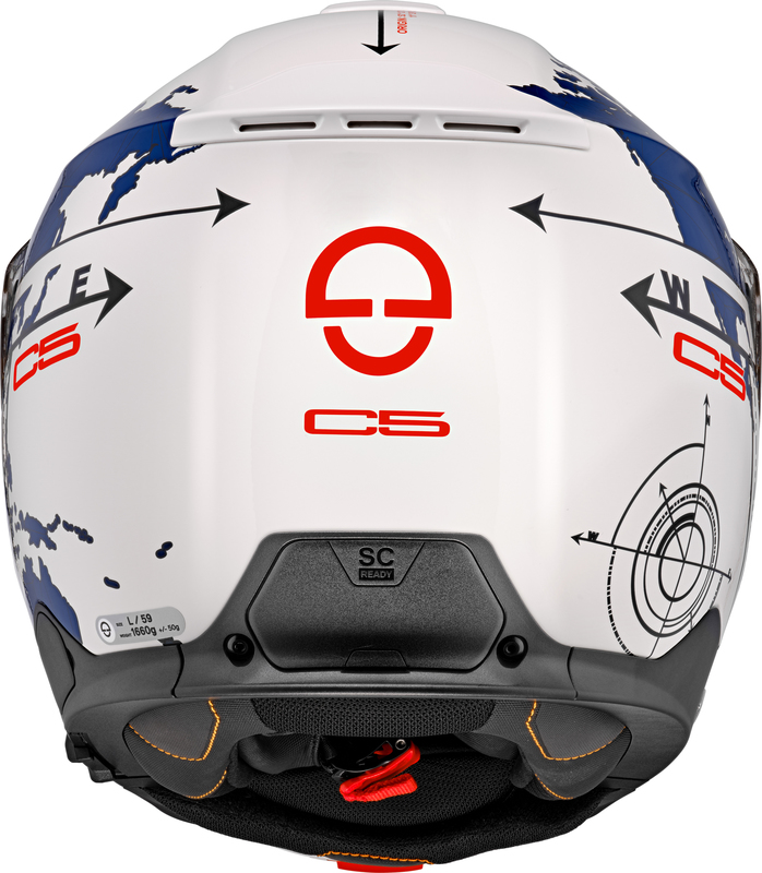 Schuberth Hjälm Öppningsbar C5 Globe Blå bild 4
