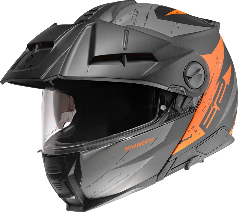 Schuberth Hybridhjälm Öppningsbar E2 Mattsvart/Orange