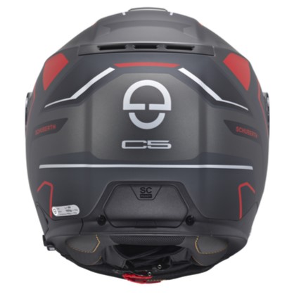 Schuberth Hjälm Öppningsbar C5 Omega Mattsvart/Röd bild 3